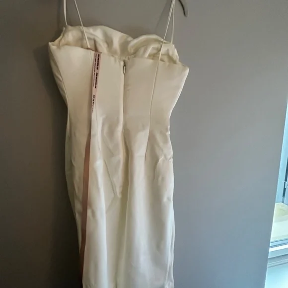 House of CB White Satin Anja Dress - Picture 2 of 5
